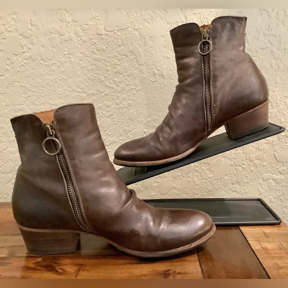 Vintage Fiorentini Baker Soft Leather Ankle Boots